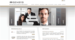 Desktop Screenshot of gensys.pl